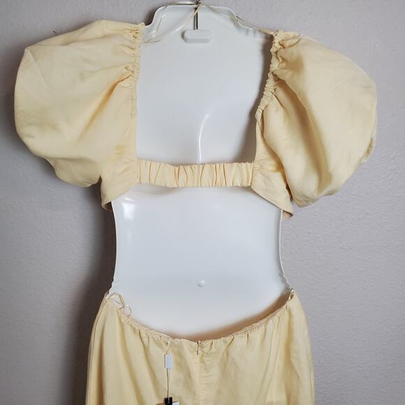 ASTR The Label Winley Midi Dress Side Cutout M Bridgerton Coquette Garden Party - Picture 9 of 12